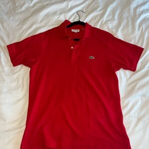 Lacoste Men's Vibrant Red Polo Shirt